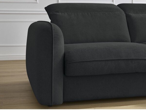 Černá pohovka 216 cm Achille – Bobochic Paris