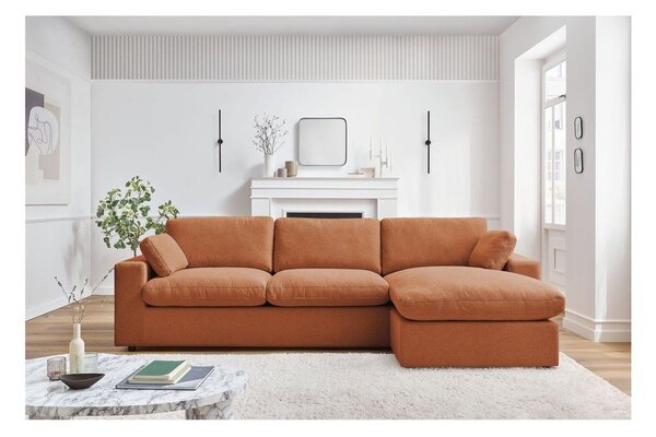 Oranžová rohová pohovka Belair – Bobochic Paris