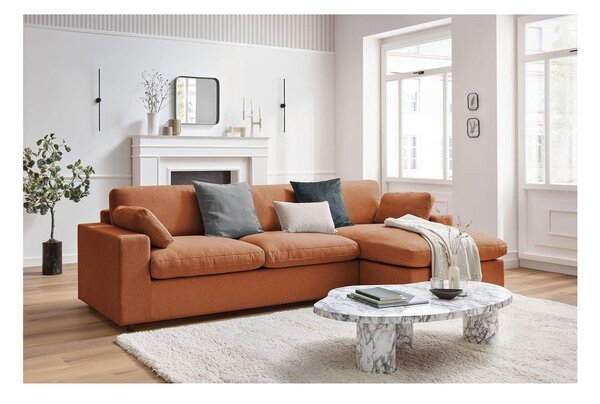 Oranžová rohová pohovka Belair – Bobochic Paris
