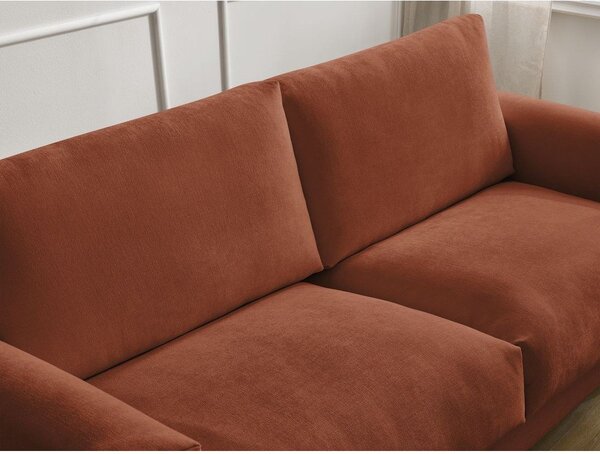 Oranžová pohovka na každodenní spaní/rozkládací 200 cm Cocoone – Bobochic Paris