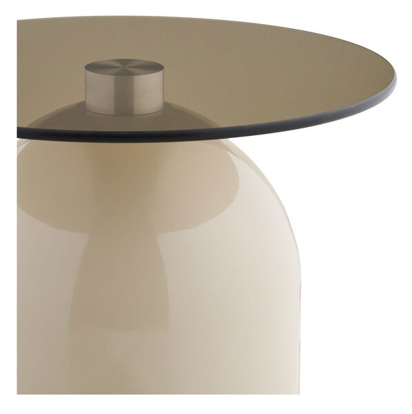 Kulatý odkládací stolek se skleněnou deskou ø 40 cm Ravello – House Nordic