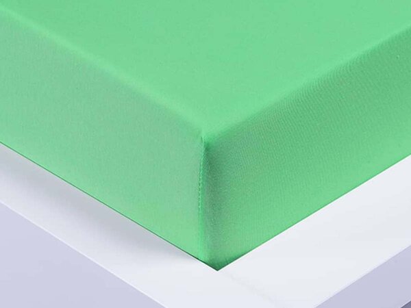 XPOSE® Jersey prostěradlo - letní zelená 90x200 cm