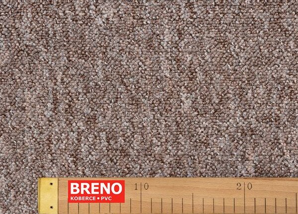 Breno Metrážový koberec IMAGO 292 světle hnědý, šíře 400 cm, Hnědá