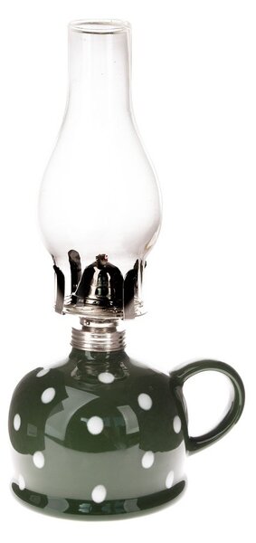 Keramická petrolejová lampa (výška 28 cm) – Dakls