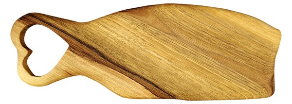 AMADEA Dřevěné prkénko srdce, masivní dřevo, 29 x 10,5 cm, český výrobek