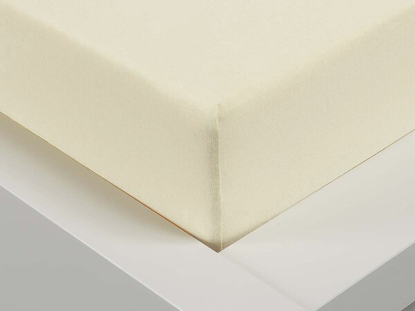 XPOSE® Jersey prostěradlo - vanilkové 90x200 cm