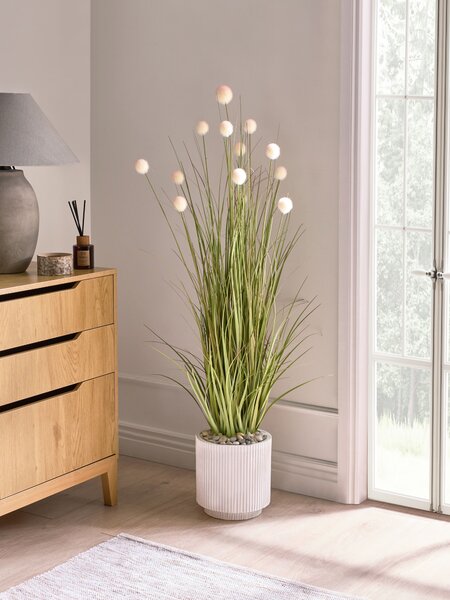 Umělá rostlina POMPOM GRASS 120 cm Zelená