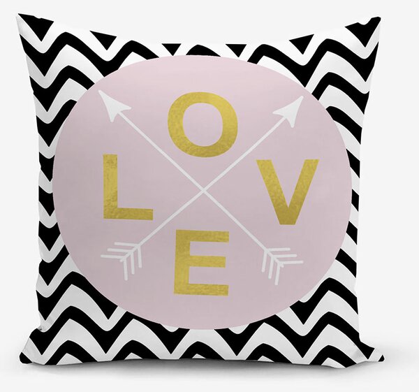 XPOSE® Set povlaků na polštář LOVE 40x40 cm - set 5ks