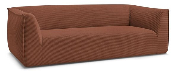 Oranžová manšestrová pohovka 242 cm Giorgia – Bobochic Paris