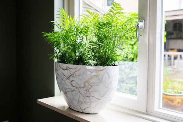 Ter Steege Váza široká Niene marble white D59x26 H35