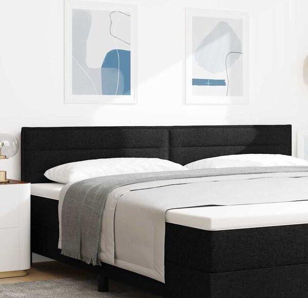 VidaXL Čelo postele 200 cm textil [42007038] Barva: Černý