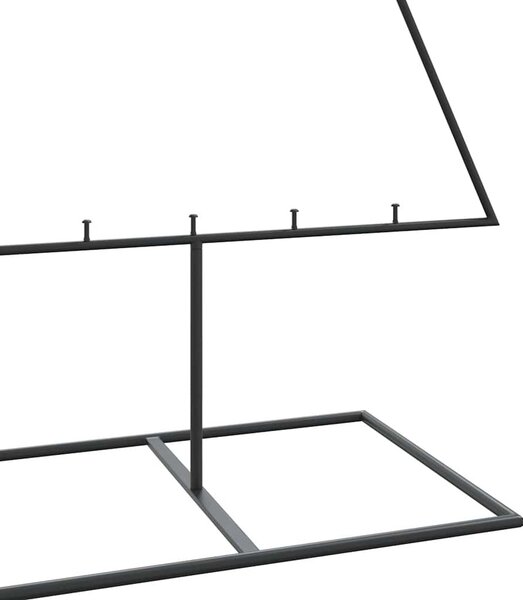 VidaXL Kovový vánoční stromek se stojanem KUOPIO 180 cm Ocel [4018952] Barva: Černá