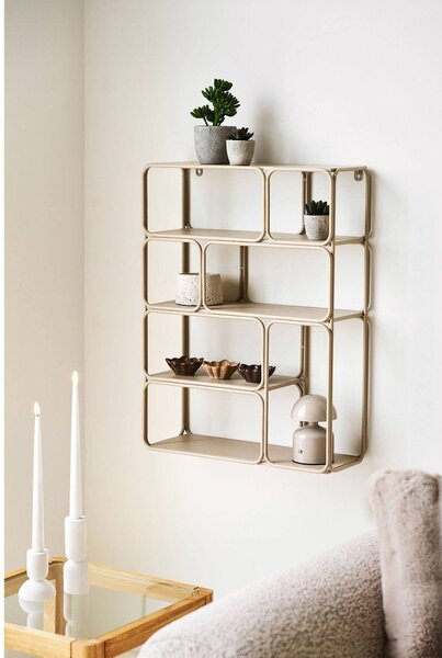 Béžová patrová kovová police 48 cm Lanciano – House Nordic