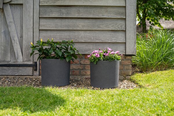 Ter Steege Sada 4 květináčů Nami concrete grey D37 H33