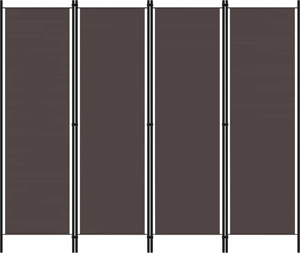 VidaXL 4dílný paraván 200 x 180 cm [42039194] Barva: antracitová