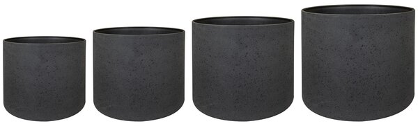 Ter Steege Sada 4 květináčů Nami concrete grey D37 H33