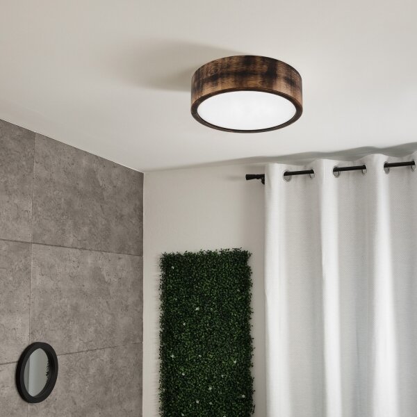 Brilagi - LED Stropní svítidlo CARVALHO SMOKEY LED/20W/230V dub pr. 27,5 cm