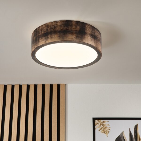 Brilagi - LED Stropní svítidlo CARVALHO SMOKEY LED/20W/230V dub pr. 27,5 cm