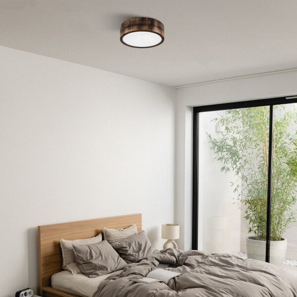 Brilagi - LED Stropní svítidlo CARVALHO SMOKEY LED/20W/230V dub pr. 27,5 cm