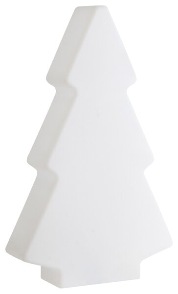 Venkovní stojací LED lampa FINNAN 83 cm Vánoční stromek Bílá