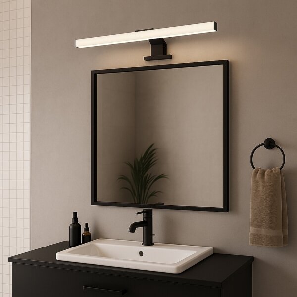 Rabalux 75052 - LED Koupel. osvětlení zrcadla OLIRO LED/9W/230V IP44 60 cm černá