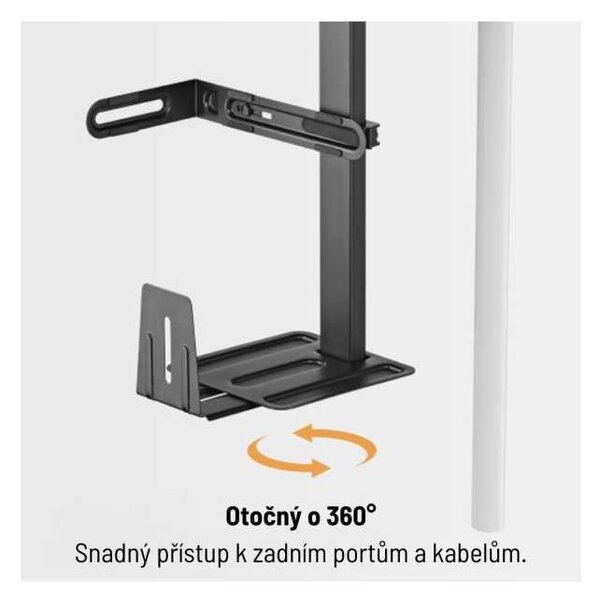 Držák na PC Brateck CPB-25, černá