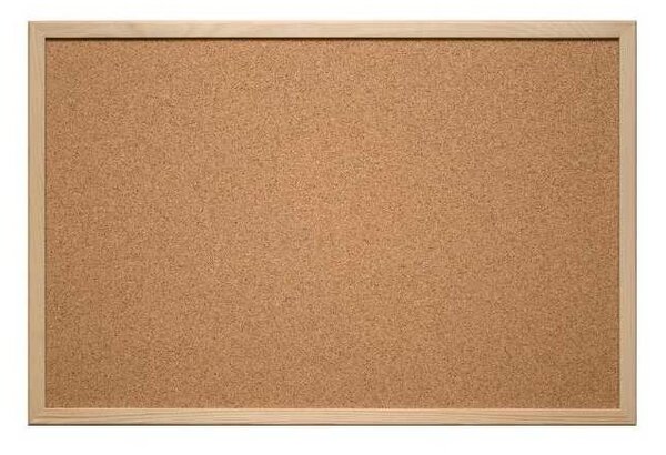 Korková tabule Eurosupplies 40 x 30 cm, hnědá