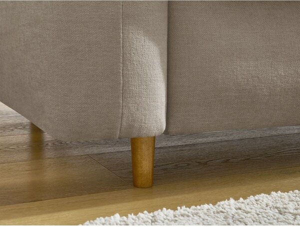 Taupe pohovka na každodenní spaní/rozkládací 200 cm Cocoone – Bobochic Paris