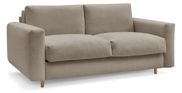 Taupe pohovka na každodenní spaní/rozkládací 200 cm Cocoone – Bobochic Paris