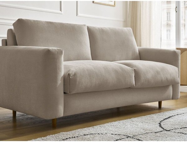 Taupe pohovka na každodenní spaní/rozkládací 200 cm Cocoone – Bobochic Paris