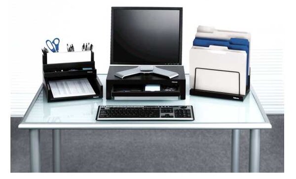 Stojan na monitor Fellowes Designer Suites, černá