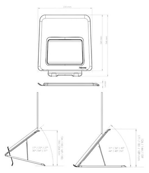 Stojan na notebook Fellowes BREYTA, bílá