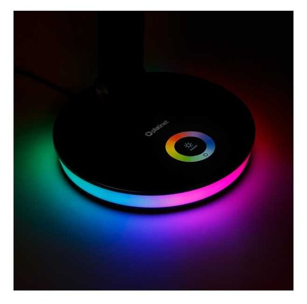 Stolní lampa Platinet 12 W, RGB osvětlení + USB, bílá