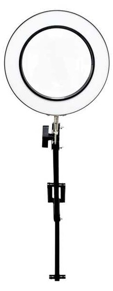 Stolní lampa Platinet Magnify 10 W, lupa, černá