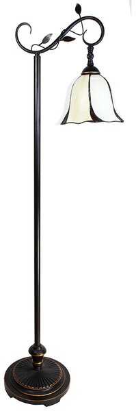 Stojací lampa Tiffany Brownia - 36*25*152 cm - Clayre & Eef