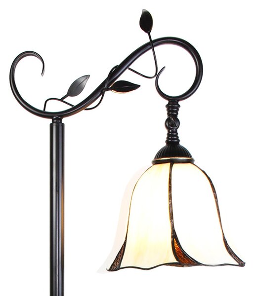 Stojací lampa Tiffany Brownia - 36*25*152 cm - Clayre & Eef