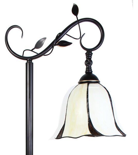 Stojací lampa Tiffany Brownia - 36*25*152 cm - Clayre & Eef