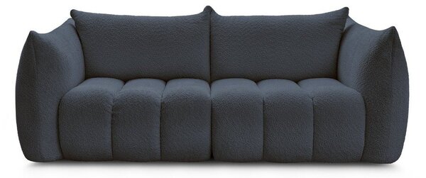 Tmavě modrá pohovka z textilie bouclé 234 cm Azra – Bobochic Paris