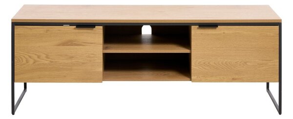 TV stolek v dekoru dubu v přírodní barvě 155x55x45 cm Cesura – Unique Furniture
