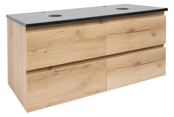 Koupelnová skříňka s krycí deskou SAT B-Way 119x50x45 cm dub mat BWAY2120OAKZ