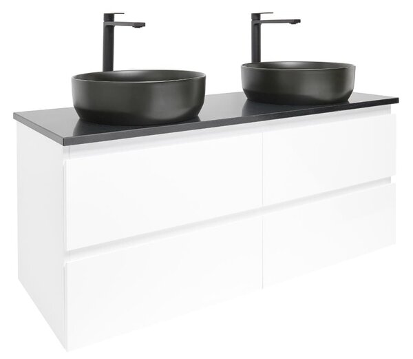Koupelnová skříňka s umyvadlem SAT B-Way 119x50x45 cm bílá lesk BWAY2120WTKUB