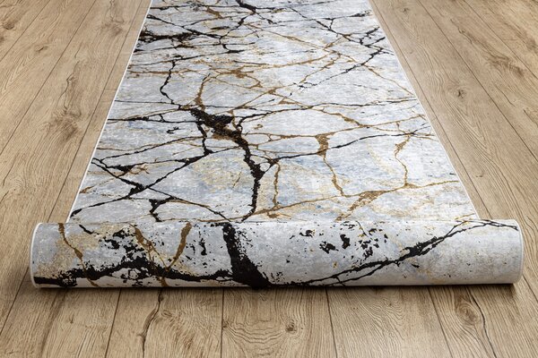 Makro Abra Běhoun pogumovaný PRATELNÝ LOTUS 21136 Beton Abstraktní béžový Šíře: 60 cm