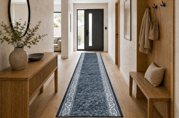 Makro Abra Běhoun pogumovaný PRATELNÝ LOTUS ROMANTIC 60980 Klasický šedý Šíře: 60 cm
