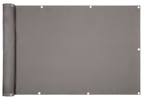 FLORABEST® Balkónová zástěna, 500 x 90 cm (polyester/šedá) (100326353001)