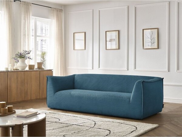 Modrá manšestrová pohovka 242 cm Giorgia – Bobochic Paris