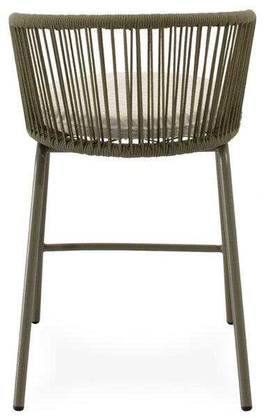 Somcasa Zelená kovová barová židle Pierre 64,5 cm