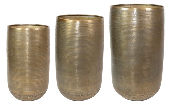Ter Steege Sada 3 váz Rowen gold D41 H72