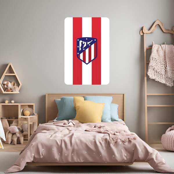 Textilní samolepka na zeď "Atlético Madrid"