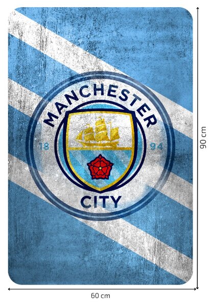 Textilní samolepka na zeď "Manchester City FC"