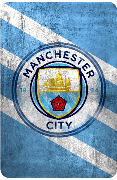 Textilní samolepka na zeď "Manchester City FC"